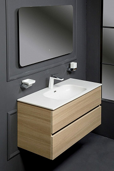 Тумба под раковину Boheme Armadi Art Vallessi 100 837-100-L подвесная Light Oak