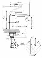 Смеситель для раковины Viko V-7301 Хром