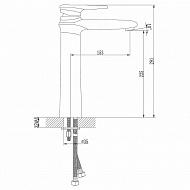 Смеситель для раковины Lemark Status LM4409C Хром