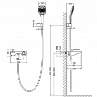 Смеситель для ванны Timo Helmi 4024/03Y Черный