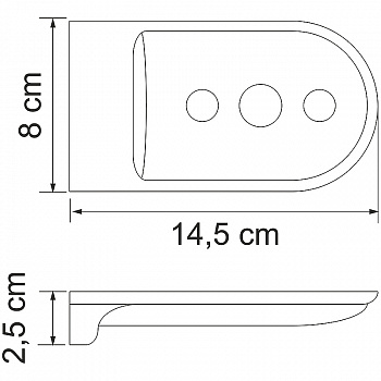 Мыльница WasserKRAFT Kammel K-8369 Хром