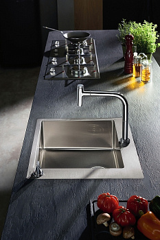 Кухонная мойка Hansgrohe C71-F450-06 43201800 со смесителем Нержавеющая сталь