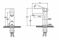 Смеситель для раковины Kaiser Sonat 34011-1 Бронза