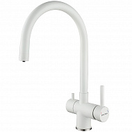 Смеситель для кухни Paulmark Heller He213218-431 Белый матовый