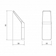 Крючок Iddis Slide SLIGM10i41 Графит матовый