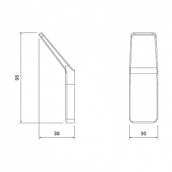 Крючок Iddis Slide SLIGM10i41 Графит матовый