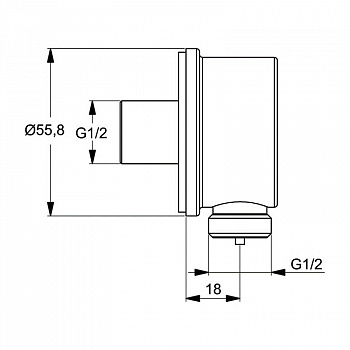 Гигиенический душ со смесителем Ideal Standard Ceraplan B0040AA Хром
