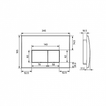 Инсталляция Iddis Optima Home OPH0000i32K для унитаза с Белой клавишей смыва