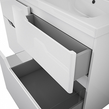 Тумба под раковину Owl 1975 Hella stor 120 OW24.08.00 подвесная Белая глянцевая