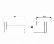 Держатель туалетной бумаги Timo Selene 10040/00 Хром
