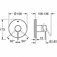 Смеситель для душа Grohe Essence 24057001 Хром