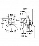 Смеситель для душа Grohe BauClassic 29047000 Хром