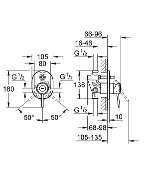 Смеситель для душа Grohe BauClassic 29047000 Хром