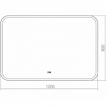Зеркало Silver Mirrors Stiv 120 ФР-00002225 с подсветкой с сенсорным выключателем и подогревом