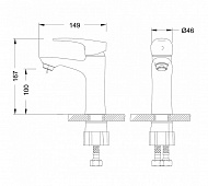 Смеситель для раковины Lemark Linara LM0406C Хром