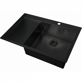 Кухонная мойка ZorG Light Grafit ZL R 780510-R GRAFIT Графит