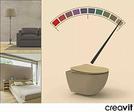 Унитаз биде Creavit Free FE322-00CM00E-0000 подвесной Капучино без сиденья