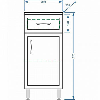 Тумба Stella Polar Концепт 36 SP-00000151 Белый