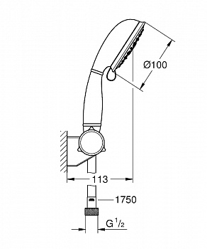 Душевой гарнитур Grohe Tempesta New Rustic 27805001 Хром
