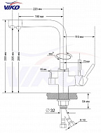 Смеситель для кухни Viko V-5044 Белый
