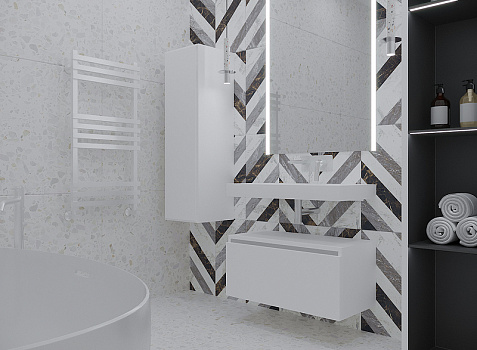 Тумба Boheme Armadi Art Vallessi UNO-S 100 897-100-W подвесная White