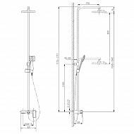 Душевая система Lemark Tropic LM7005C Хром