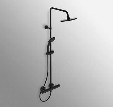 Душевая система Ideal Standard Ceratherm T25 A7545XG с термостатом Черная матовая