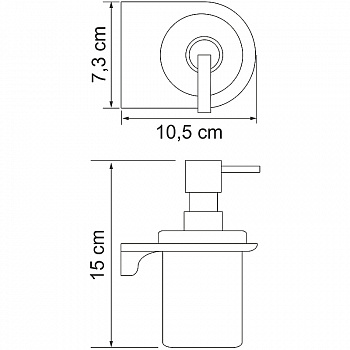 Дозатор для жидкого мыла WasserKRAFT Kammel K-8399 Хром