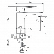 Смеситель для раковины Haiba HB10563 Хром