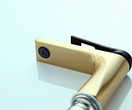 Смеситель для раковины Bronze de Luxe Element EL02GB Матовое золото Черный