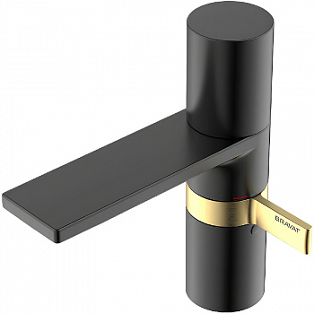 Смеситель для раковины Bravat F1440577BW-RBG-ENG Черный Золото