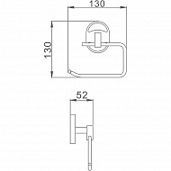 Держатель туалетной бумаги Haiba HB1903-3 Хром