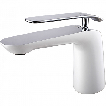 Смеситель для раковины Lemark Melange LM4906CW Хром Белый