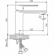 Смеситель для раковины Haiba HB10590 Хром