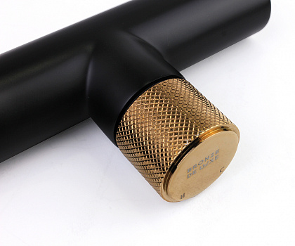 Смеситель для раковины Bronze de Luxe Avantgarde 2021MH Черный Розовое золото