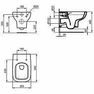 Унитаз Ideal Standard I.Lifе A T471701 подвесной без сиденья