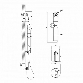 Гигиенический душ со смесителем Lemark Comfort LM6819C Хром