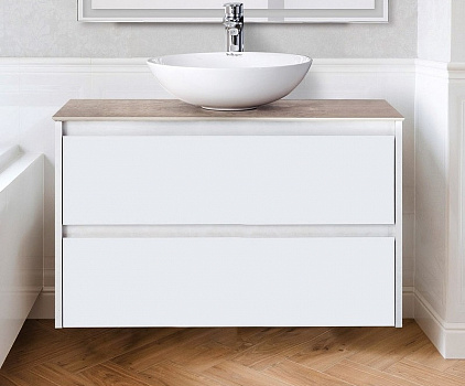 Тумба под раковину BelBagno Kraft 80 KRAFT-800-2C-SO-BO подвесная Bianco Opaco