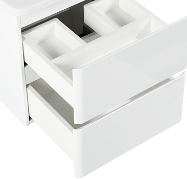 Тумба под раковину BelBagno 50 ALBANO-CER-500-2C-SO-BL подвесная Bianco Lucido