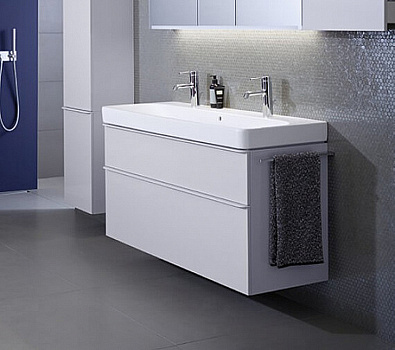 Тумба под раковину Geberit Smyle Square 120 500.355.00.1 подвесная Белая