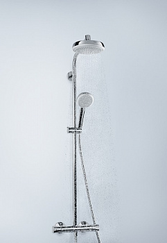 Душевая система Hansgrohe Crometta 27264400 с термостатом Хром Белая