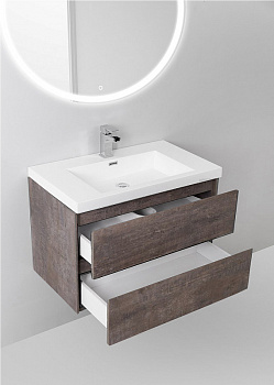 Тумба под раковину BelBagno Luce 80 LUCE-800-2C-SO-PT подвесная Stone