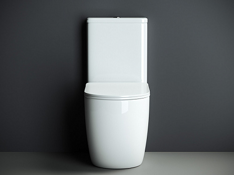 Унитаз компакт Ceramica Nova Mia Rimless CN1801-B без бачка и с сиденьем Микролифт