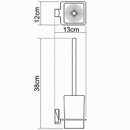 Ершик для унитаза WasserKRAFT Leine K-5027 Хром