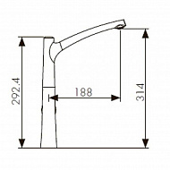 Смеситель для кухни Kaiser Stick 49144 Хром