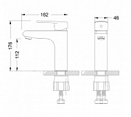 Смеситель для раковины Lemark Point LM0306C Хром