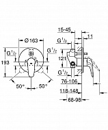 Смеситель для душа Grohe Eurostyle Solid 23730003 Хром