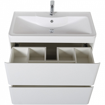 Тумба под раковину BelBagno 80 ALBANO-800-2C-PIA-BL Bianco Lucido
