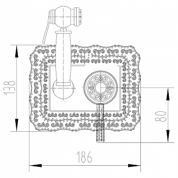 Гигиенический душ со смесителем Lemark Jasmine LM6619ORB Черная бронза