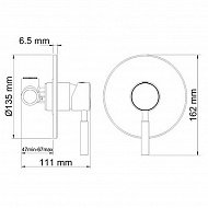 Смеситель для душа WasserKRAFT Main 4151 Хром